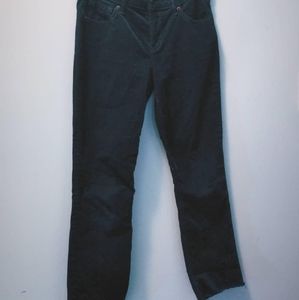 Old Navy Straight Mid Rise Teal Corduroy